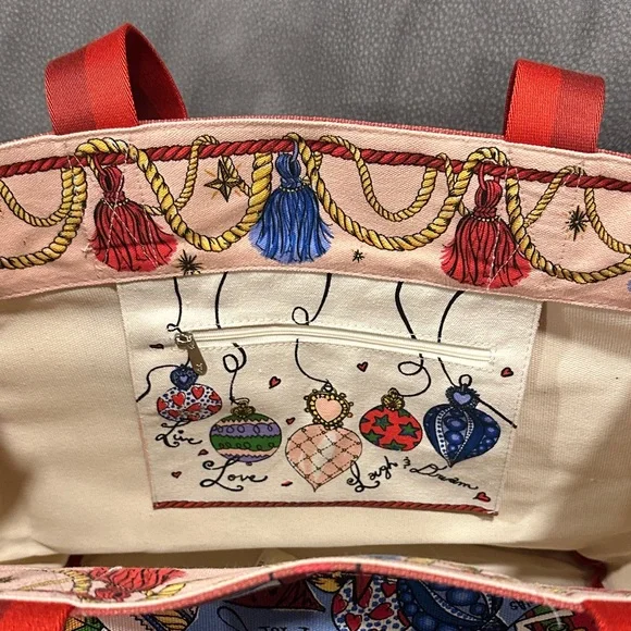 Colorful Heart Tote Bag Brighton NWT - Picture 4 of 7